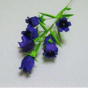 カンパニュラ メディウム 造花インテリア 立体折り紙のギフト 通販なら 折り花工房 時