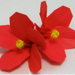 ハイビスカス 造花インテリア 立体折り紙のギフト 通販なら 折り花工房 時