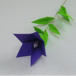 キキョウ 造花インテリア 立体折り紙のギフト 通販なら 折り花工房 時