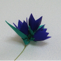 リンドウa 造花インテリア 立体折り紙のギフト 通販なら 折り花工房 時